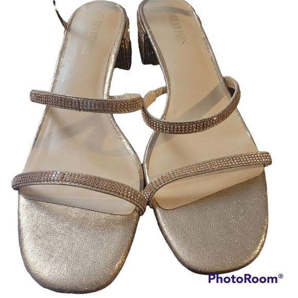 Dream Pairs Women's Sandals in Glittery Tan - Picture 7 of 12